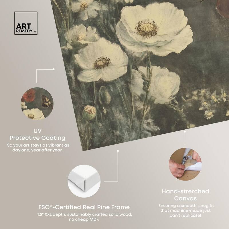 Vintage Botanicals I Canvas by Art Remedy, Gallery Wrapped