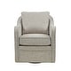 preview thumbnail 2 of 29, Madison Park Betty Slub Weave Wide Seat 360 degree Swivel Arm Chair