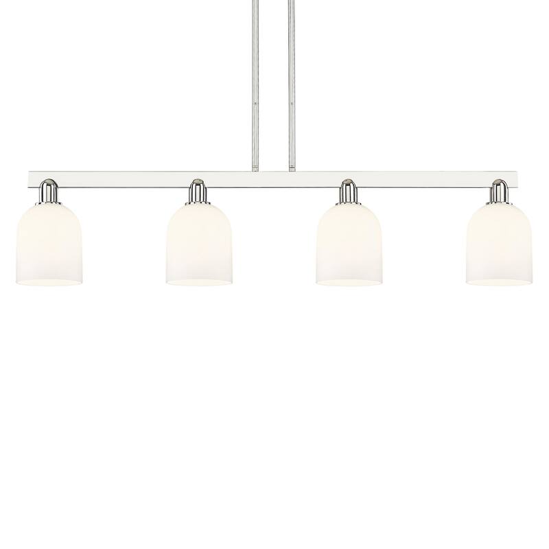 Innovations Lighting 716-4I-11-49 Bella Linear Bella 4 Light 49" Wide - Polished Nickel / White