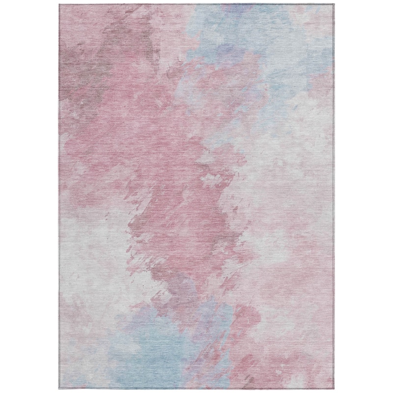 HomeRoots Abstract Transitional Rectangle Outdoor Rug