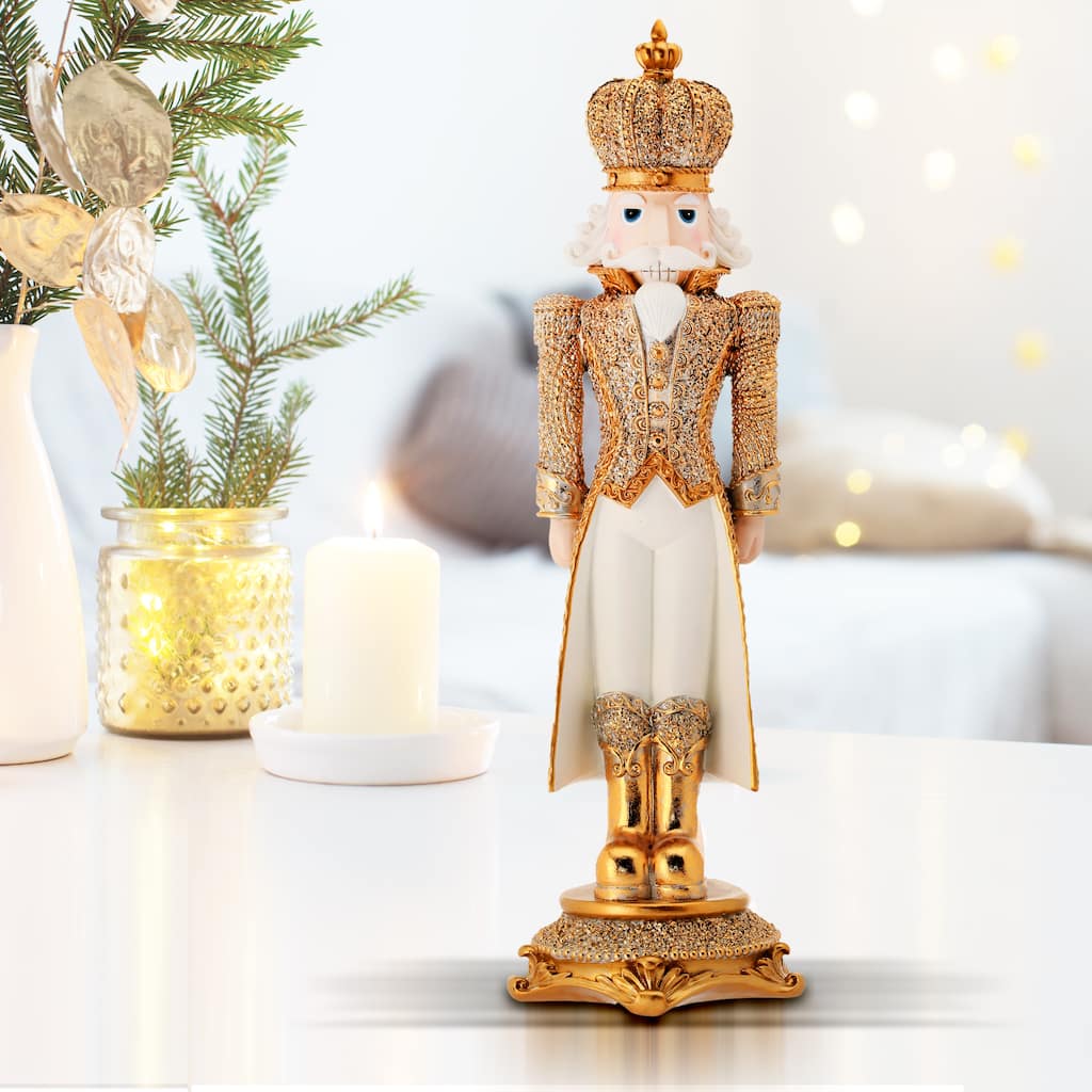 18" Resin Diamond Opulent Nutcracker