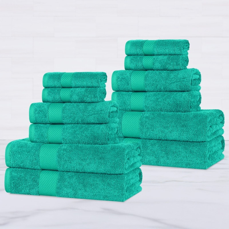 Superior Ismailia Egyptian Cotton 12-Piece Towel Set
