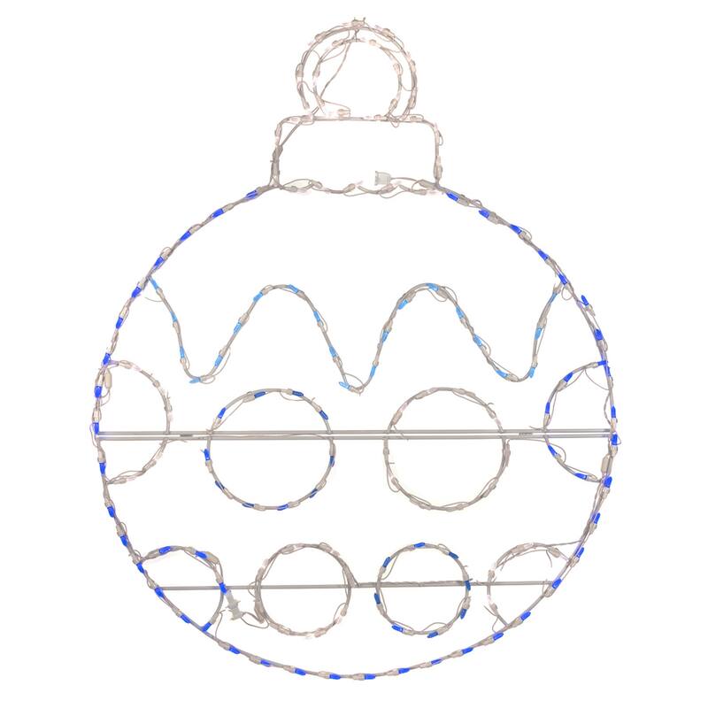 LED Lighted Polka Dotted Ornament Outdoor Christmas Decoration - 48" - Multi