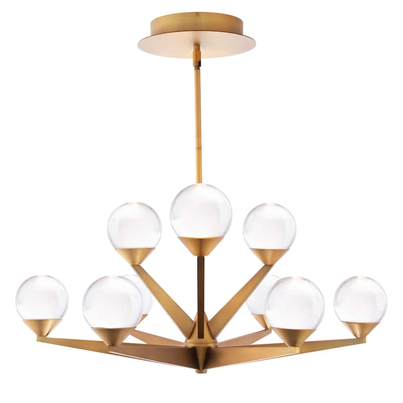 Double Bubble 27in LED 9 Light Chandelier 3000K