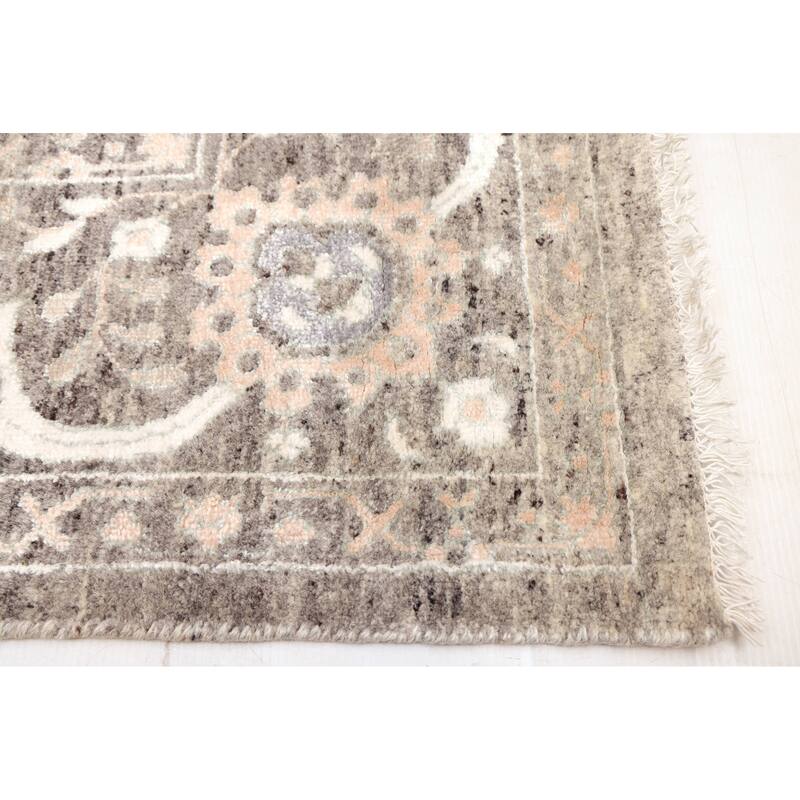 ECARPETGALLERY Hand-knotted Heritage Dark Grey Rug - 7'11 x 10'0