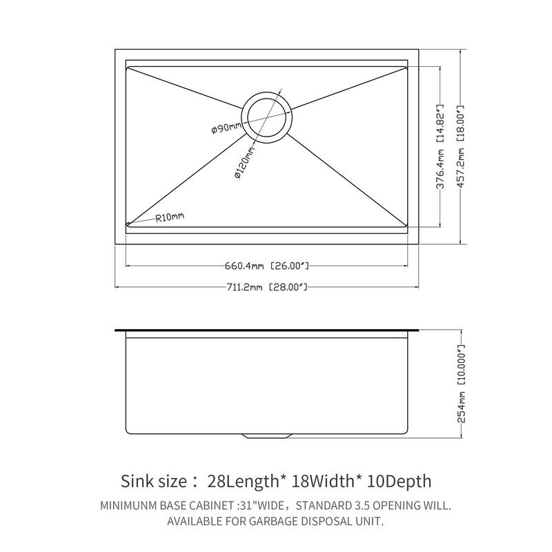 Single Bowl Workstation Undermount Kitchen Sink