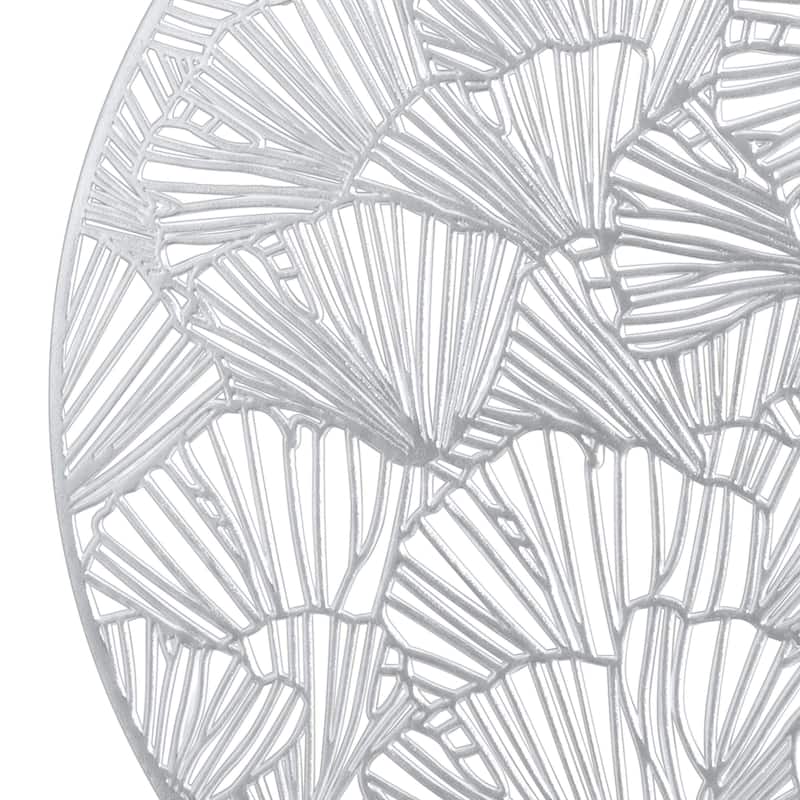 Home Details 4 Pack Round Shell Laser Cut Placemat