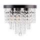 preview thumbnail 7 of 45, GetLedel Modern 5-Light Crystal Flush Mount Chandelier