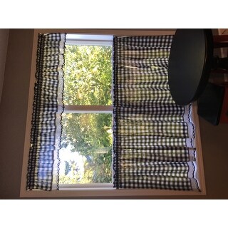 Shop Classic Buffalo Check Kitchen Black and White Cotton ...