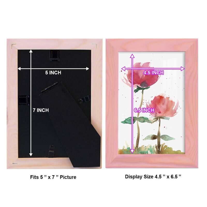 Pink Fleurs I -Framed Print w/glass-Cherry Red