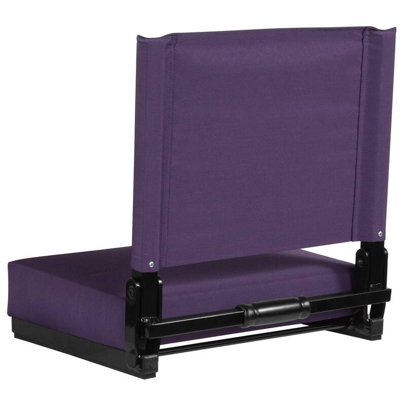 2 Pack 500 lb. Rated Lightweight Stadium Chair-Handle-Padded Seat