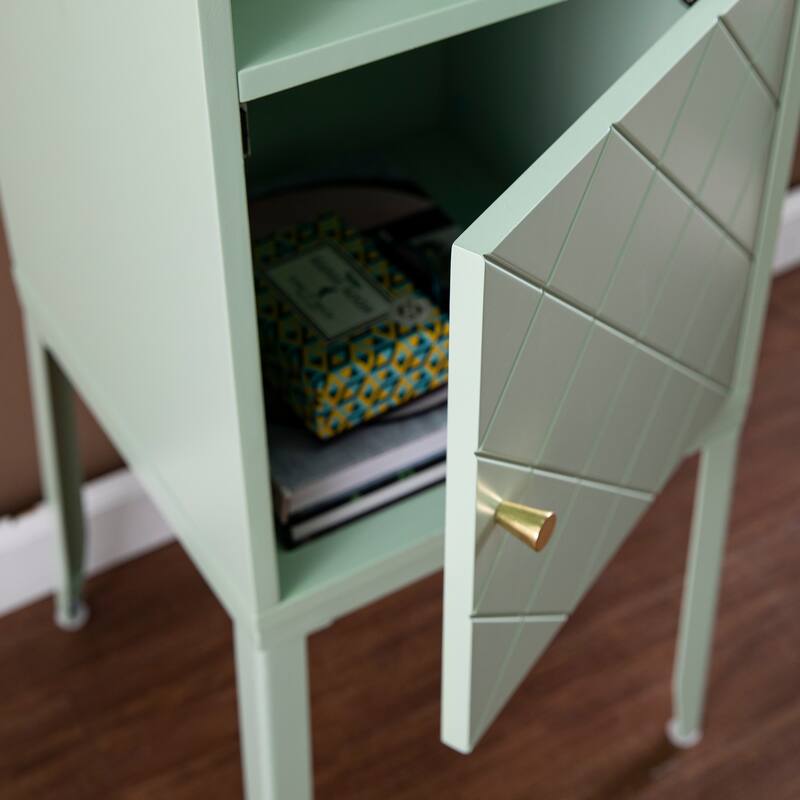 SEI Furniture Hallack Contemporary Wood Cabinet