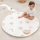 preview thumbnail 31 of 90, Premium Play Mat - Soft and Comfortable Kids & Toddler Play Mat with Non-Slip Bottom by Comfy Cubs Rainbow - Round - 36"