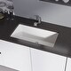 preview thumbnail 10 of 16, Single Bowl Undermount Granite Quartz Kitchen Sink with Grid and Matching Colored Strainer