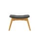 preview thumbnail 56 of 76, Hariata Mid-Century Modern Wingback Fabric Chair/Ottoman Set by Christopher Knight Home