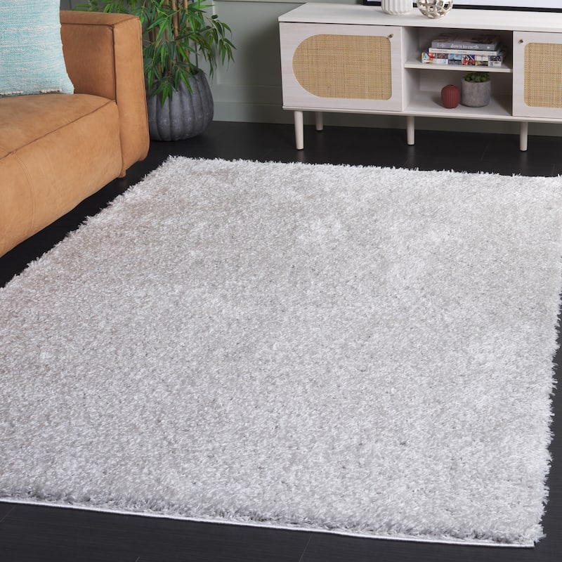 SAFAVIEH Lindsay Shag Luann Contemporary Rug - 4' x 6' - Grey