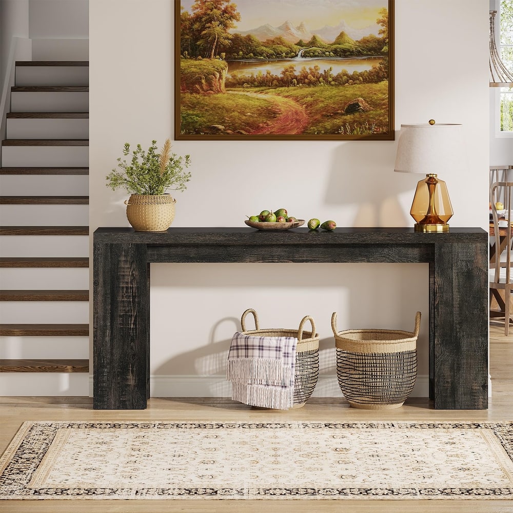 70.9 Inches Long Farmhouse Console Table Sofa Accent Table for Living Room