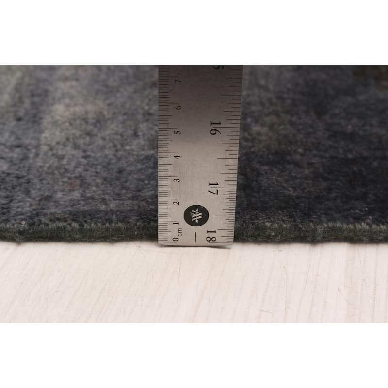 ECARPETGALLERY Hand-knotted Vibrance Grey Wool Rug - 5'11 x 8'0