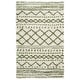 preview thumbnail 101 of 175, SAFAVIEH Arizona Shag Lotta Moroccan 1.2-inch Thick Rug 3'2" x 5' - Ivory/Green
