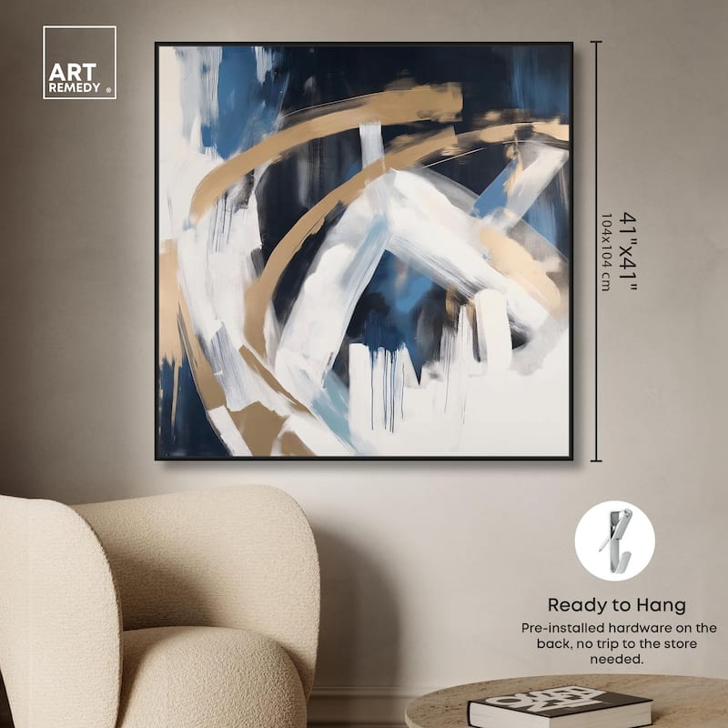 Golden Vortex II Canvas by Art Remedy