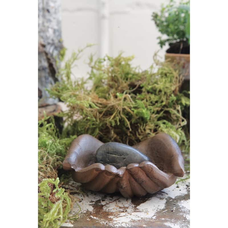 Cast Iron Hands Dish with Rust Finish