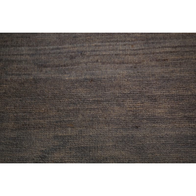 Gray Modern Gabbeh Oriental Area Rug Handmade Dining Room Wool Carpet - 5'8" x 7'11"