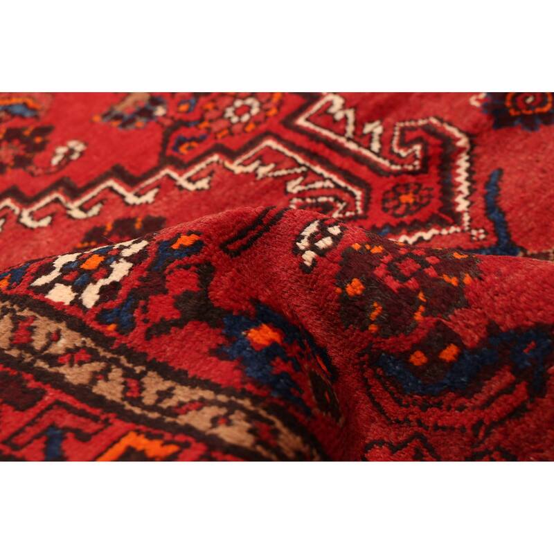 ECARPETGALLERY Hand-knotted Andelz Red Wool Rug - 3'4 x 6'4