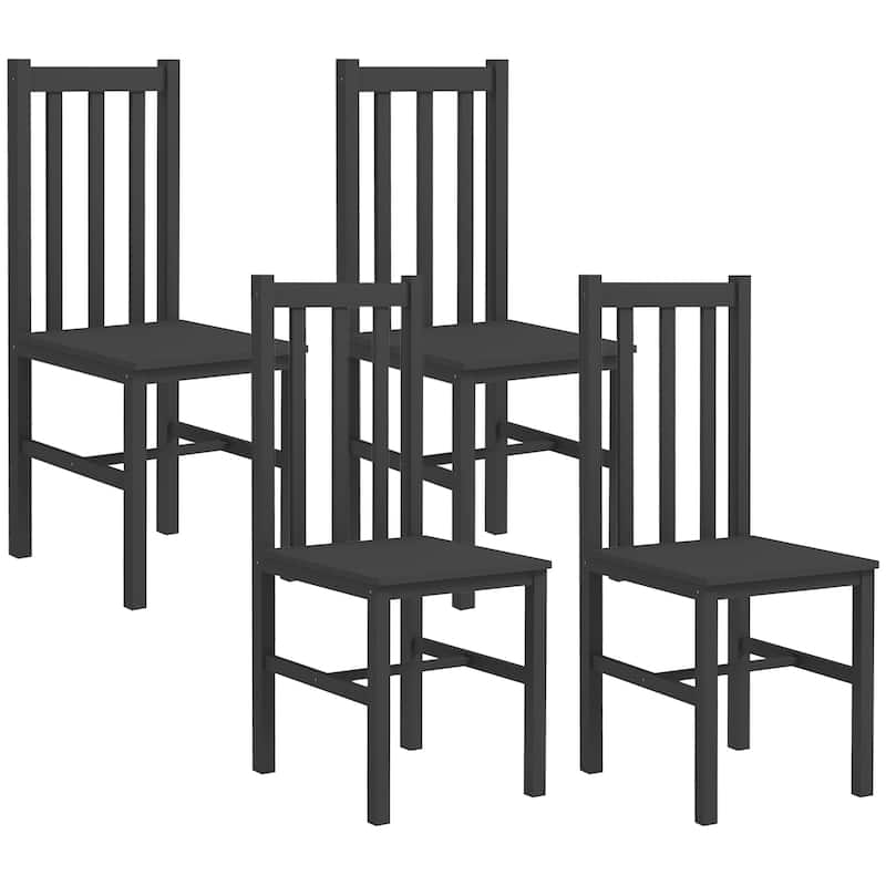 Farmhouse Armless Dining Chairs Set of 4