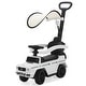 preview thumbnail 3 of 8, 3-in-1 Ride on Push Car for Toddlers with Canopy, Storage, and Music, for Boys & Girls Ages 18-36 Months - White