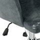 preview thumbnail 7 of 7, Carbon Loft Earl Dark Grey/ Chrome Swivel Office Chair - 21.5" x 22.8" x 35"