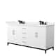 Option White, Black Trim, White Quartz Top