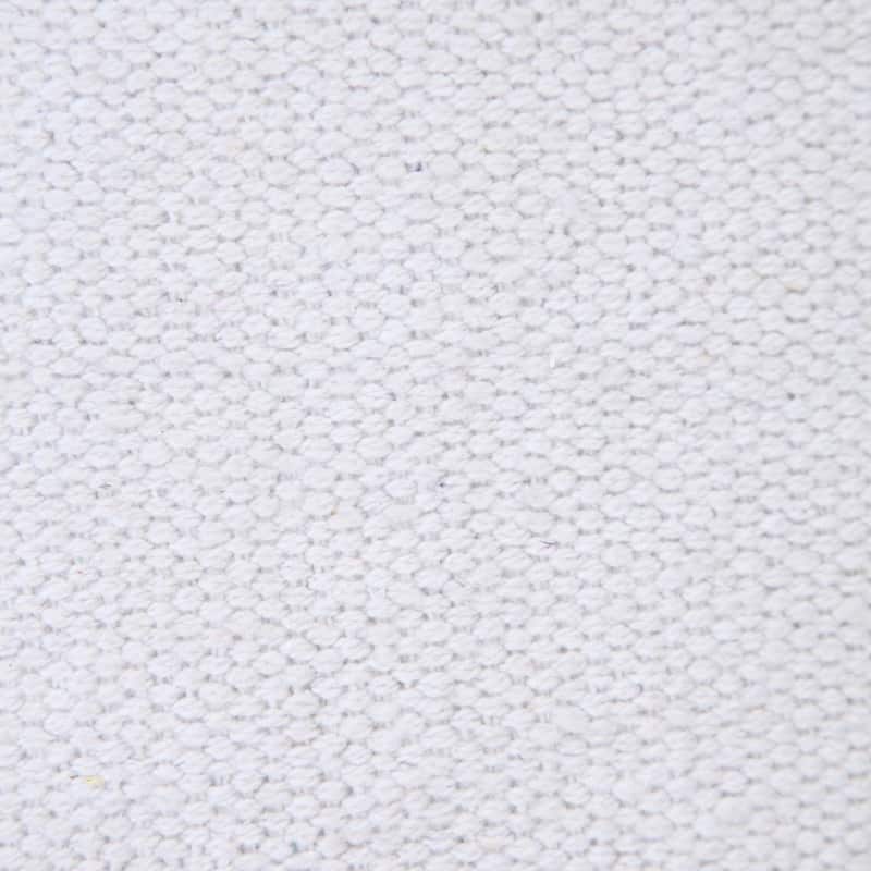 20" White and Blue Pinstripe Bordered Square Throw Pillow