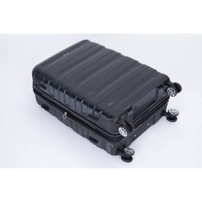 3 Piece Luggage Sets with Double Spinner Wheels and TSA Lock, Expandable Durable PC Hardside Lightweight Suitcase for Men Women