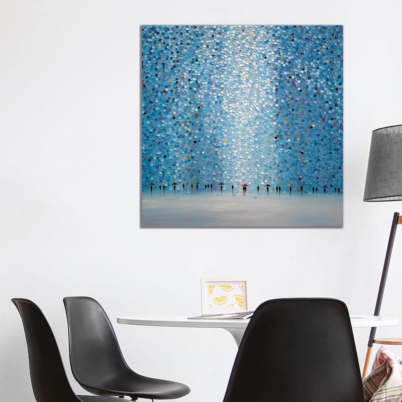 iCanvas "8 Umbrellas" by Ekaterina Ermilkina Canvas Print - 37x37x1.5