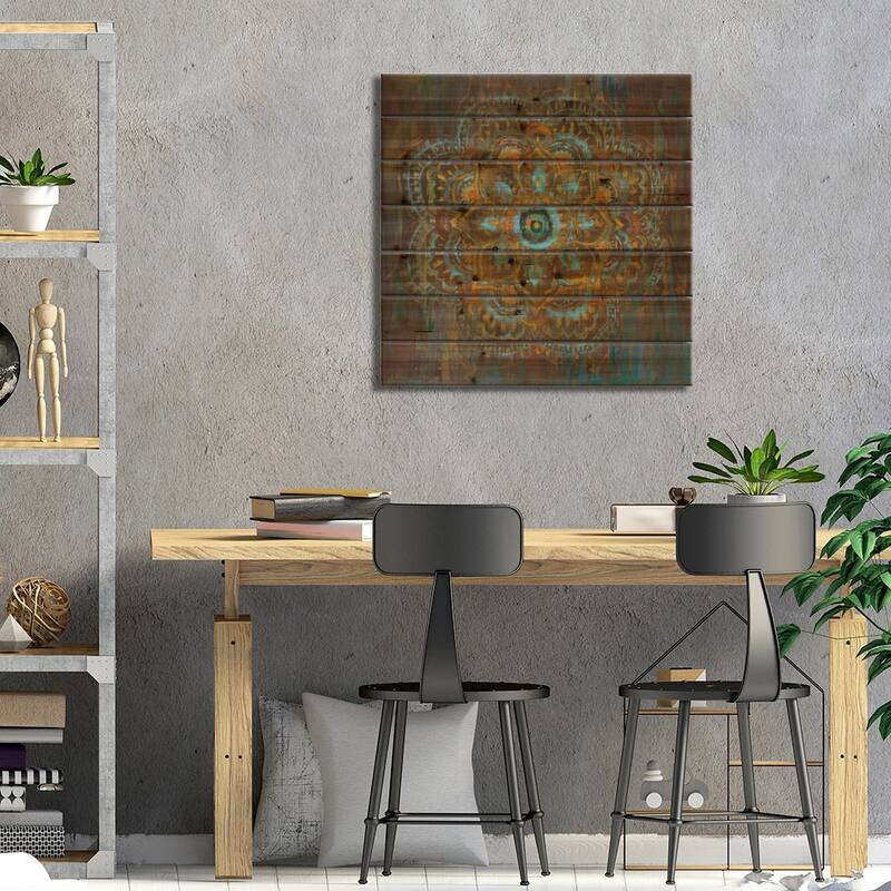 Bombay Bohemian Print On Wood by Danhui Nai - Multi-Color