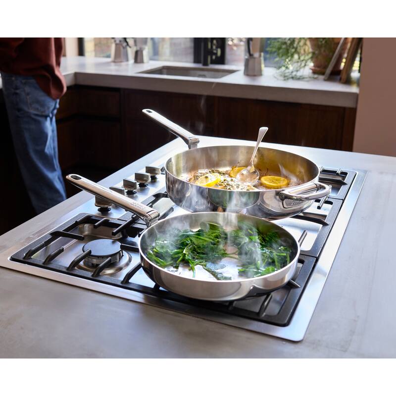 Joseph Joseph Space Steel Stainless Steel Frying Pan with Folding Handle