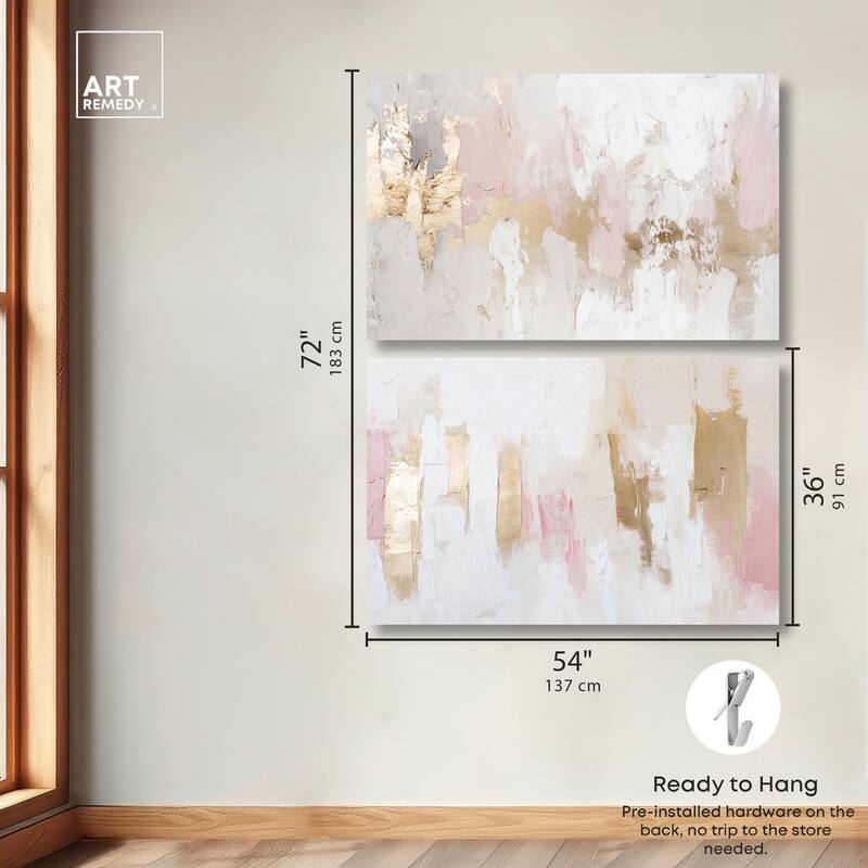 Rustic Elegance Set Canvas Set of 2 by Art Remedy, Gallery Wrapped