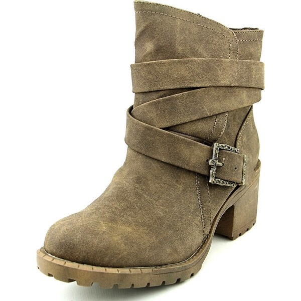 Groove Sydnie Round Toe Synthetic Ankle Boot