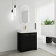 preview thumbnail 33 of 76, Plywood Freestanding Bathroom Vanity in Black Chestnut with Integrated Resin Sink