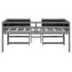 preview thumbnail 8 of 6, Wood Low Loft Bed with Decorative Guardrail Chalkboard, Twin Low Loft Bed with Two Movable Shelves and Ladder, Gray