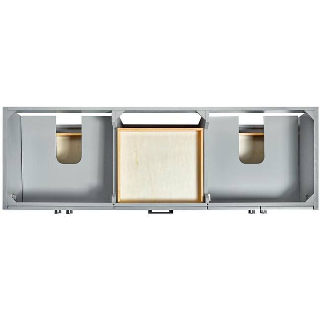 Ariel K67DWQOVO Kelly 67" Free Standing Double Oval Basin Vanity Set