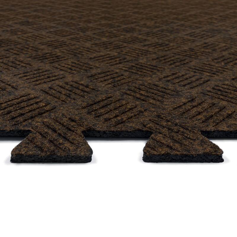 Mohawk Home Crosshatch Interlocking Utility Mats (6 Pieces) (24 Square Feet) for Gym Floor, Under Crate, Workroom, and More