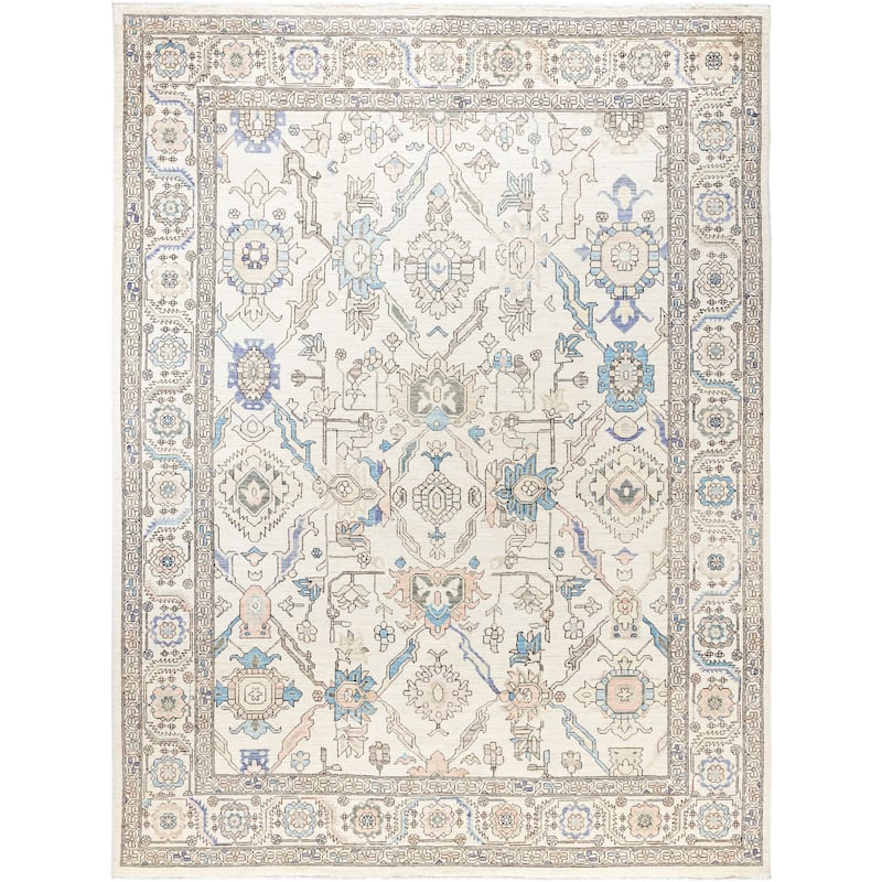 Serapi One-of-a-Kind Hand-Knotted Area Rug - Ivory - 8' 11" x 11' 11"