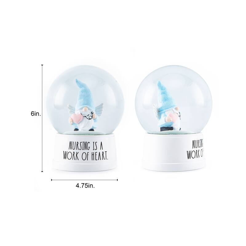 Rae Dunn HEROES Snow Globe