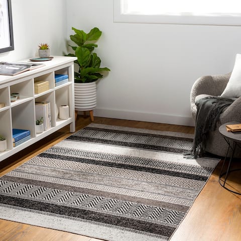 Artistic Weavers Bonney Machine Washable Modern Striped Area Rug