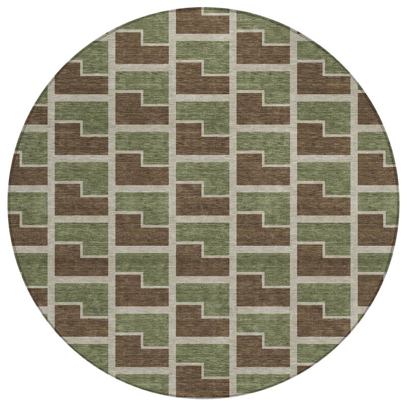 Machine Washable Indoor/ Outdoor Modern Cody Chantille Rug