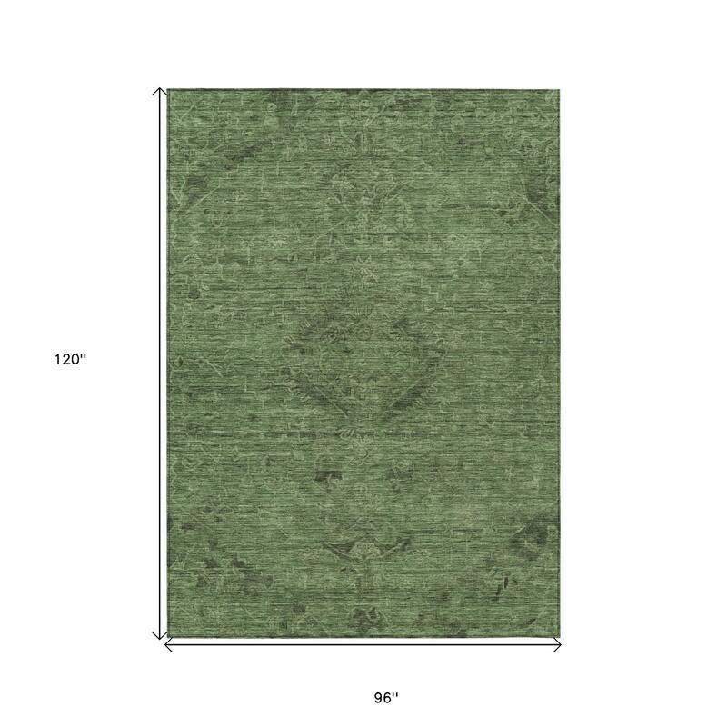 HomeRoots Floral Traditional Rectangle Outdoor Rug