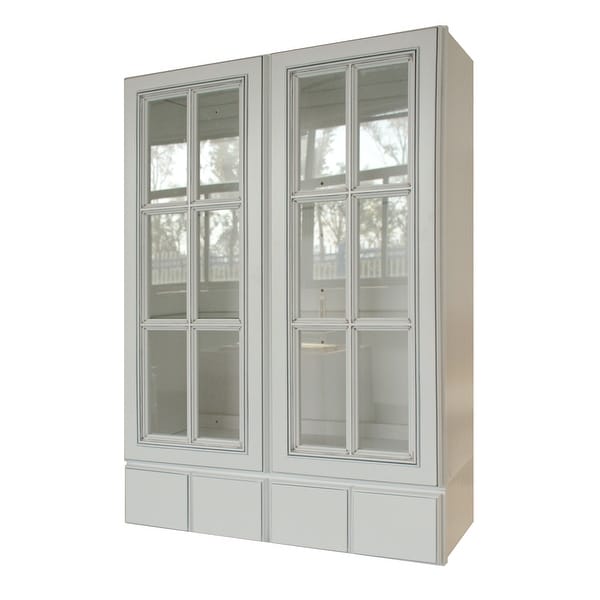 Sunny Wood RLW3042GD4-A Riley 30" Wide x 42" High Double Door Wall - White. Opens flyout.