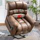 Super Soft Microsuede Power Lift Recliner Sofa with Massage Chair