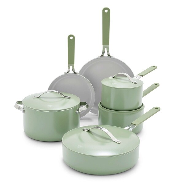 GreenLife Dream 10 Piece Healthy Ceramic Nonstick Cookware Set